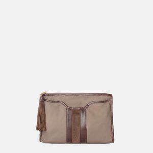 MZ Wallace Kim Clutch Cocoa Like New